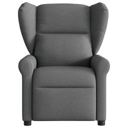 vidaXL Massagestoel Donkergrijze Stof