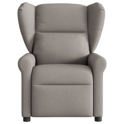 vidaXL Massagestoel verstelbaar stof taupe