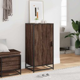 vidaXL Schoenenrek 48x38x97,5 cm bewerkt hout bruin eikenkleurig