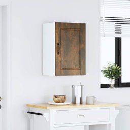 vidaXL Keukenbovenkast Porto bewerkt hout gerookt eikenkleurig