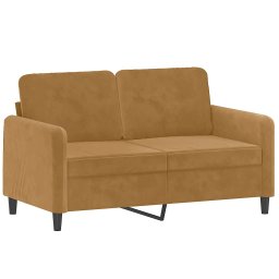 vidaXL 2-delige Loungeset fluweel bruin