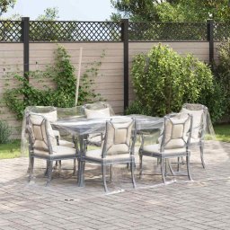 vidaXL Doorzichtig zeildoek met zeilringen 3x5 m PVC