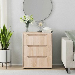 vidaXL Dressoir VISNES 60x40x73 cm spaanplaat sonoma eikenkleurig