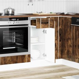 vidaXL Onderkast Lucca bewerkt hout gerookt eikenkleurig