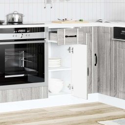 vidaXL Onderkast Lucca bewerkt hout grijs sonoma eikenkleur