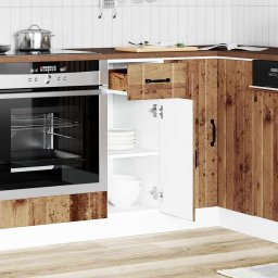 vidaXL Onderkast Lucca bewerkt hout oud houtkleurig