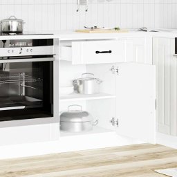 vidaXL Onderkast Lucca bewerkt hout wit