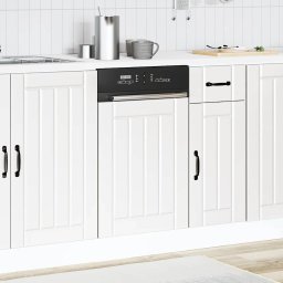 vidaXL Vaatwaspaneel Lucca bewerkt hout wit