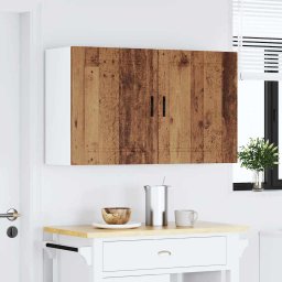 vidaXL Keukenbovenkasten 2 st Porto bewerkt hout oud houtkleurig