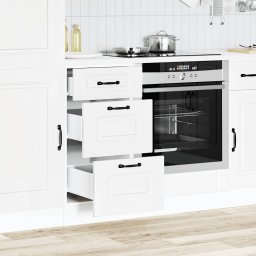vidaXL Onderkast Kalmar bewerkt hout wit