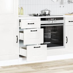 vidaXL Onderkast "Kalmar" Hoogglans Wit Bewerkt Hout
