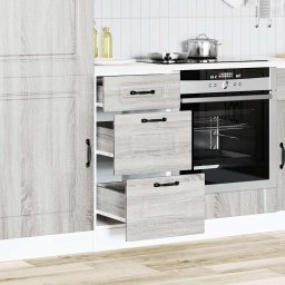 vidaXL Onderkast Kalmar bewerkt hout grijs sonoma eiken