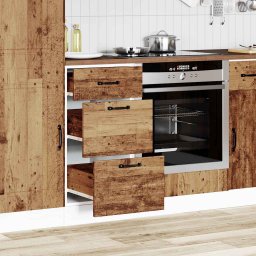 vidaXL Onderkast Kalmar bewerkt hout oud houtkleurig