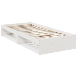 vidaXL Slaapbank zonder matras 80x200 cm massief grenenhout wit