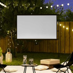vidaXL Projectiescherm met standaards 90 inch 16:9