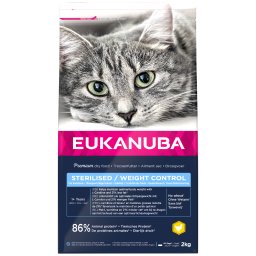 2kg Sterilised/Weight Control Adult Eukanuba Kattenvoer
