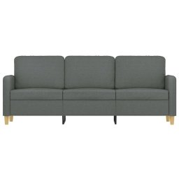vidaXL Driezitsbank 180 cm stof donkergrijs