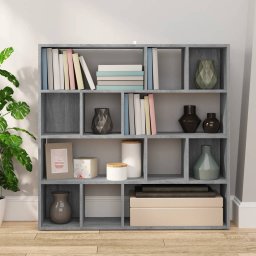 vidaXL Boekenkast/kamerscherm 105x24x102 cm grijs sonoma eikenkleurig