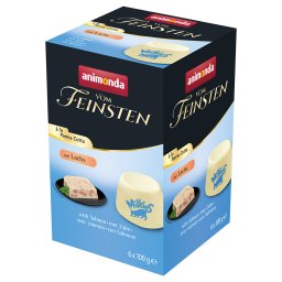 6 x 100 g Animonda Vom Feinsten Adult à la Panna Cotta met Zalm kattenvoer nat