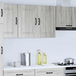 vidaXL Keukenbovenkast Kalmar bewerkt hout grijs sonoma eiken