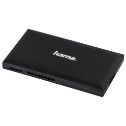 Hama USB-3.0-multi-kaartlezer, SD/microSD/CF/MS Desktop accessoire Zwart