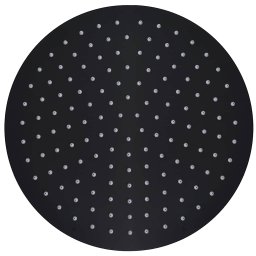 vidaXL Regendouchekop rond 30 cm roestvrij staal zwart