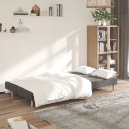 vidaXL Slaapbank 2-zits stof lichtgrijs