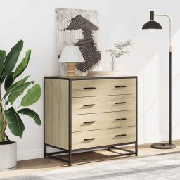 vidaXL Ladekast 70x41x70 cm bewerkt hout sonoma eikenkleurig