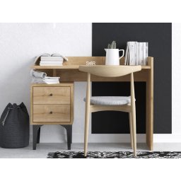 Bureau POKKA 100 cm bruine eik