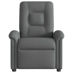 vidaXL Massagestoel Donkergrijze Stof