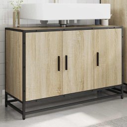 vidaXL Wastafelkast Sonoma eiken 90x33x60 cm bewerkt hout