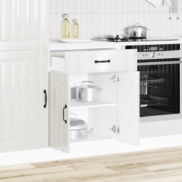vidaXL Onderkast Lucca bewerkt hout hoogglans wit