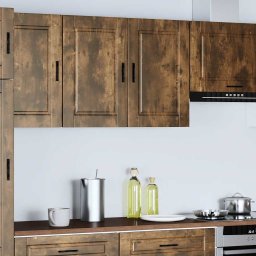 vidaXL Keukenbovenkast Porto bewerkt hout gerookt eikenkleurig