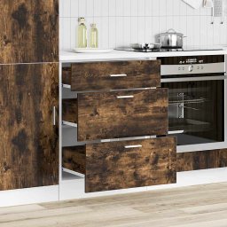 vidaXL Onderkast Lyon bewerkt hout gerookt eikenkleurig