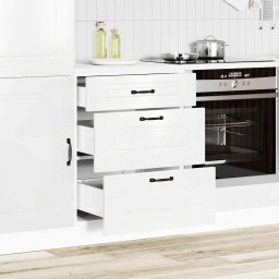 vidaXL Onderkast "Kalmar" Hoogglans Wit Bewerkt Hout