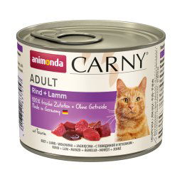 animonda Carny Adult 6 x 200 g Kattenvoer - Rund & Lam