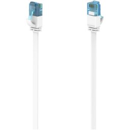 Hama Netwerkkabel, CAT-6a, 10 Gbit/s, U/UTP, plat, 10,00 m UTP kabel Wit