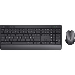 Trust Trezo draadloze deskset, uit gerecycleerd kunststof (azerty)