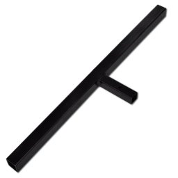 vidaXL Grondboor met handvat en schroefkop (dubbele schroef) 100 mm (zwart)