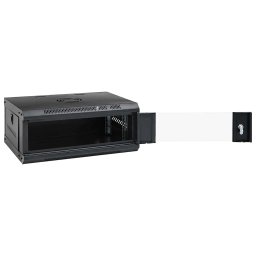 vidaXL Netwerk kabinet met opslag Black 530 x 400 x 210 mm Staal