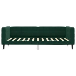 vidaXL Slaapbank 90x200 cm fluweel donkergroen