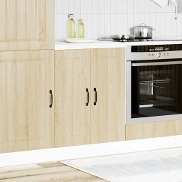 vidaXL Spoelbakonderkast Lucca bewerkt hout sonoma eikenkleurig