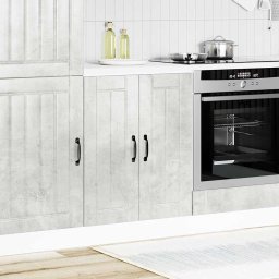 vidaXL Spoelbakonderkast Lucca bewerkt hout betongrijs