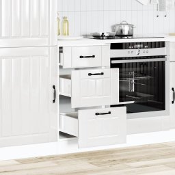 vidaXL Onderkast "Lucca" Hoogglans Wit Bewerkt Hout