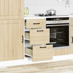 vidaXL Onderkast Lucca bewerkt hout sonoma eikenkleurig