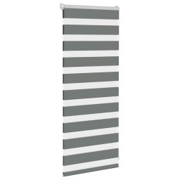 vidaXL Zebra rolgordijn 60x100 cm stofbreedte donkergrijs 55,9 cm