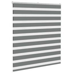 vidaXL Zebra rolgordijn 120x100 cm stofbreedte 115,9 cm donkergrijs