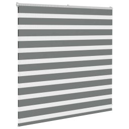 vidaXL Zebra rolgordijn 150x100 cm stofbreedte 145,9 cm donkergrijs