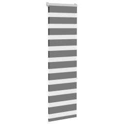 vidaXL Zebra rolgordijn 50x150 cm stofbreedte 45,9cm donkergrijs