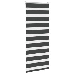 vidaXL Zebra rolgordijn 65x100 cm stofbreedte 60,9 cm zwart